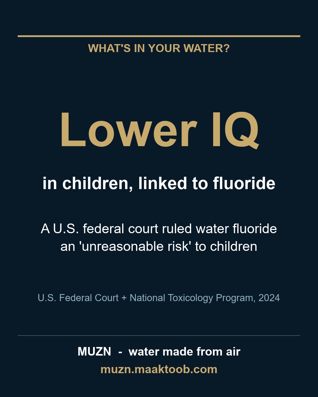 Fluoride lower IQ
