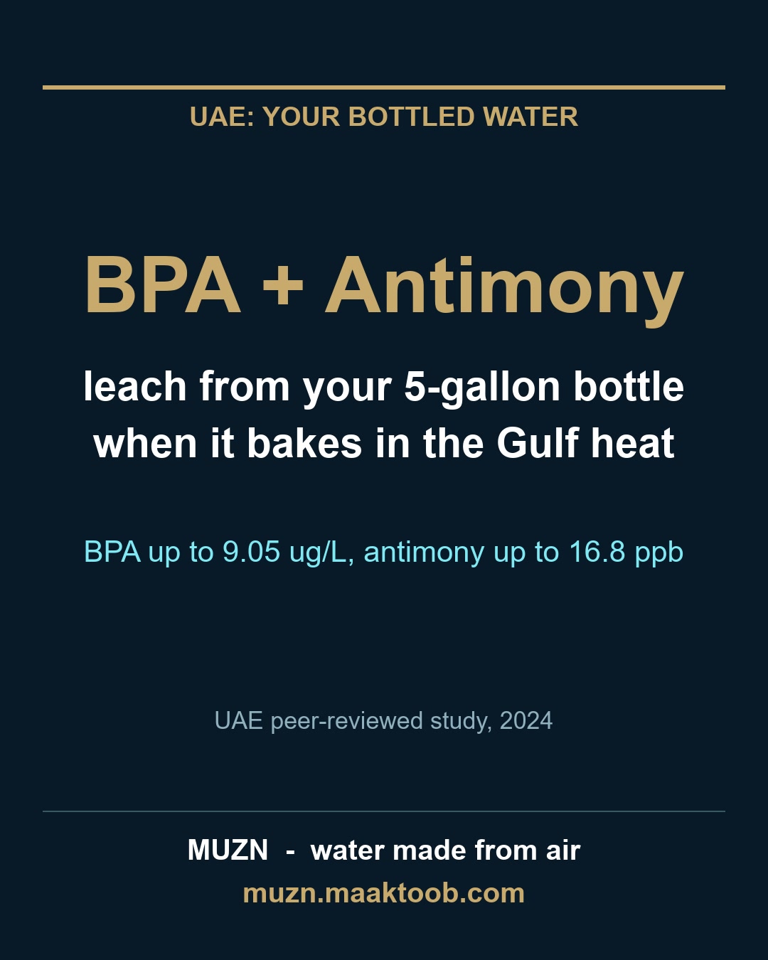 UAE bottle BPA